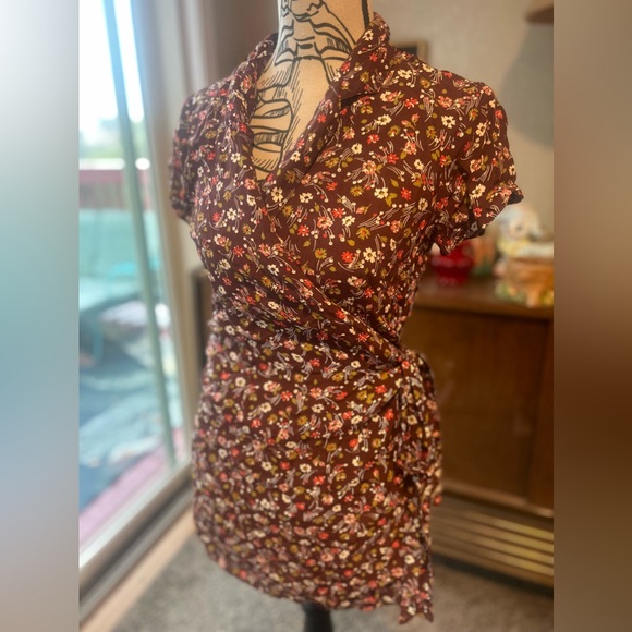 Authentic 90s Contempo Casuals wrap dress - Picture 2 of 5